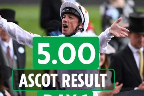 Who won the 5.00 at Ascot? How EVERY horse finished in the Ascot Stakes