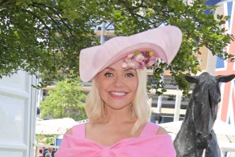 Holly Willoughby leads fashion squad at Royal Ascot as revellers dazzle in eye-popping hats and fancy frocks