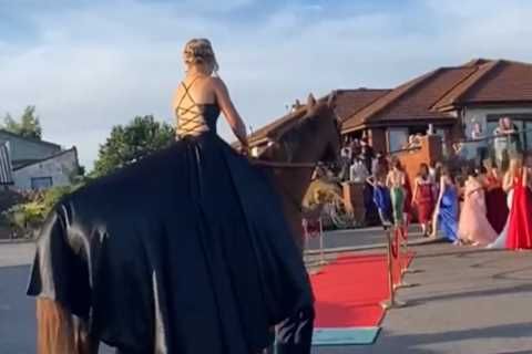 ‘The most surreal thing I’ve seen’ – Watch Gold Cup hero Native River chauffeur girl to school prom in amazing video