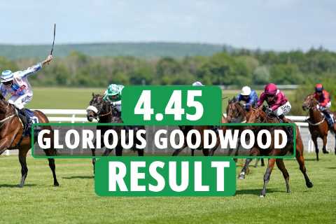 Who won the 4.45 at Goodwood? How EVERY horse finished on day one of Glorious Goodwood