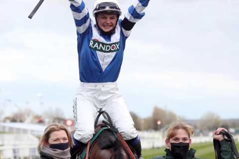 Megan Nicholls announces shock retirement aged 25 on live TV and bows out on horse trained by legendary dad Paul