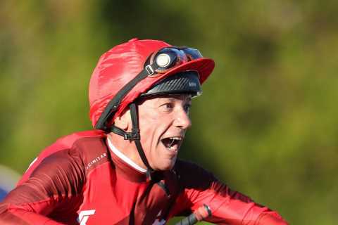 Frankie Dettori ‘not going to be riding much longer’ says pal… but still doing flying dismounts at 51 in Racing League