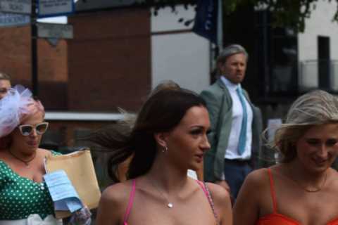Stylish racegoers wear eye-catching frocks and fascinators as they hit York races for Ebor Festival’s Ladies Day