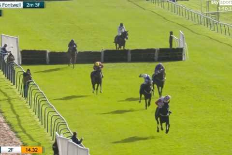 Punters lose more than £13,000 after horse ‘throws away’ victory in shock finish which saw winning jockey banned