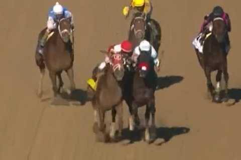 ‘When will this BS stop?’ – Fresh ‘elbowgate’ storm hits racing as Kentucky Derby hero accused of ‘doing a Soumillon’