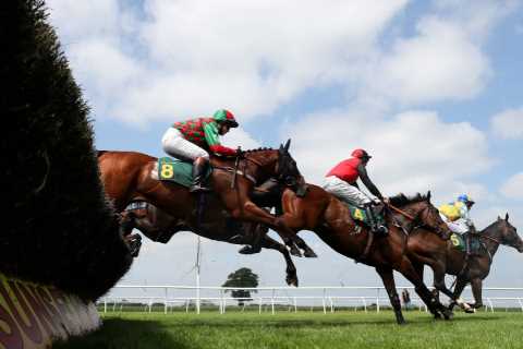 Jockey ‘conscious and moving’ in hospital after horror fall which led to sad death of his horse and race being voided