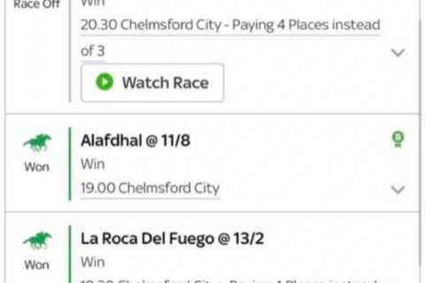 Punter reckons he’s won ‘bet of the year’ just in time for Christmas after ridiculous 634-1 four-fold comes in
