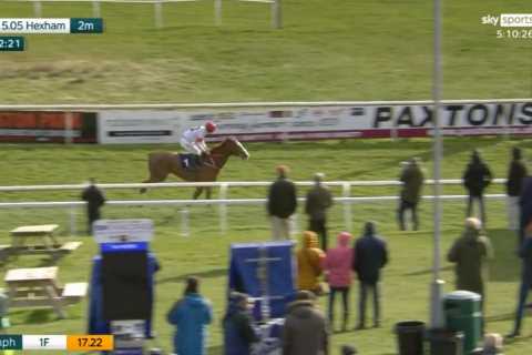 ‘I’ve genuinely never seen this before’ – Punters all say the same thing after one-of-a-kind horse wins race