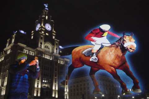 Red Rum is back in town as a galloping hologram fifty years after his first Aintree win