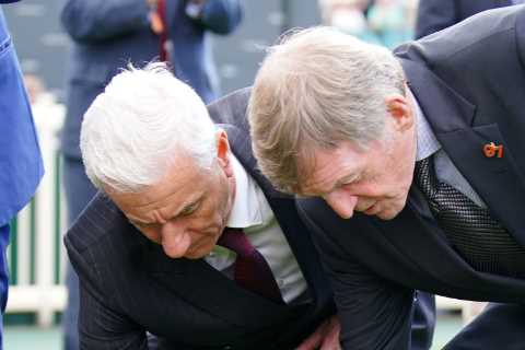 Sir Kenny Dalglish & Ian Rush lay wreath at Aintree for 34th anniversary of Hillsborough disaster