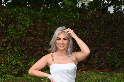 Stylish racegoers pull out all the stops at Epsom racecourse for Ladies Day with glam dresses and eye-catching hats