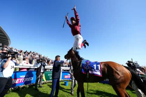 Frankie Dettori favourite to win SPOTY as jockey, 52, roars ‘this is MENTAL’ ahead of last ever Epsom Derby ride
